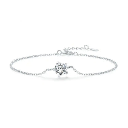 S925 Silver Sparkling Moissanite Bracelet