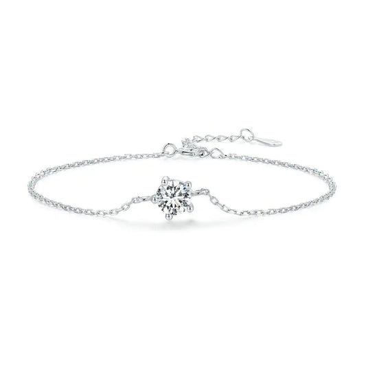 S925 Silver Sparkling Moissanite Bracelet