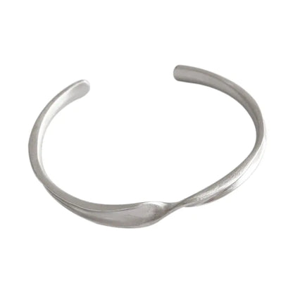 Twisted Texture Women's Silver Bracelet